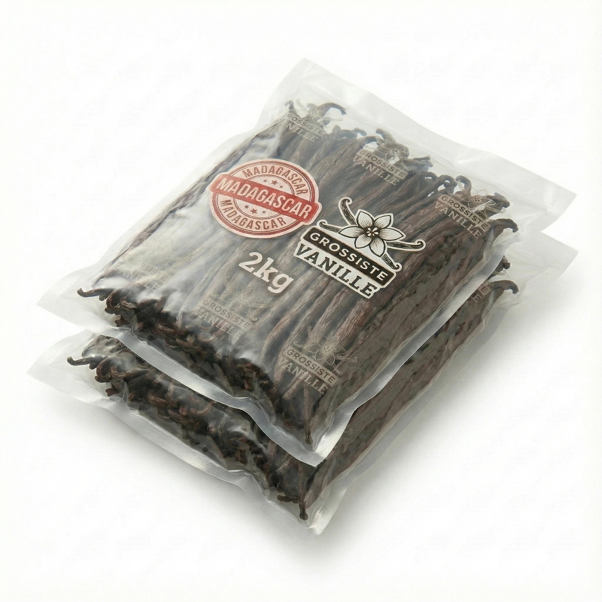 Lot de 2 kg Gousses de vanille Bourbon 18 - 20 cm – Image 2